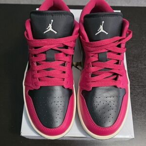 Air Jordan Women's Sneakers - Black and Pink
